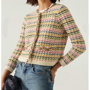 BA&SH BIANCA CARDIGAN - MULTICOLOR SIZE S